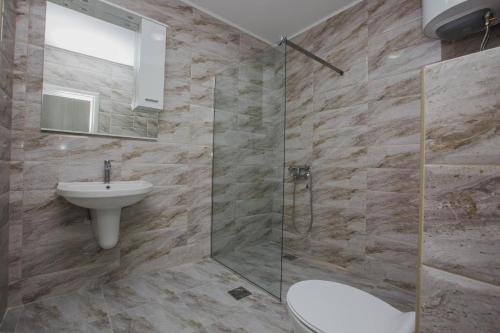 Koupelna v ubytování Hotel Dapčević