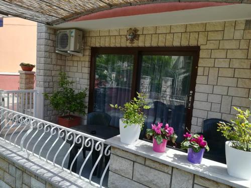 Balkón nebo terasa v ubytování Apartment Jacky