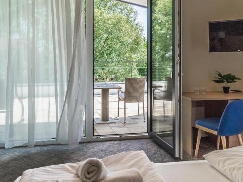 Postel nebo postele na pokoji v ubytování Easy Suites Hévíz