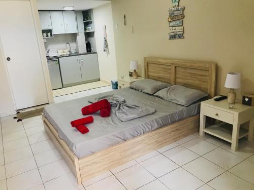 Kuchyň nebo kuchyňský kout v ubytování Seaview Apartments