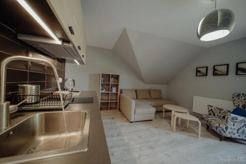 Kuchyňa alebo kuchynka v ubytovaní Apartamenty Silence Górskie Zacisze