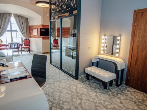 Kuchyň nebo kuchyňský kout v ubytování Hotel Zamek Gniew