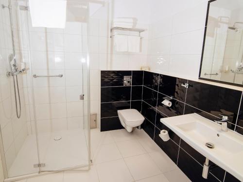 Koupelna v ubytování Hotel Zamek Gniew