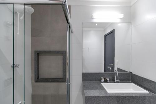 Vonios kambarys apgyvendinimo įstaigoje Uniclass Hotel Pinheiros