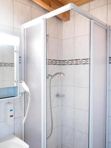 Ванная комната в Hotel Olympica