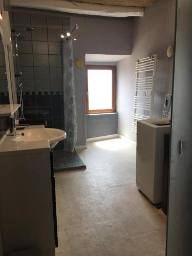 Koupelna v ubytování Gîte de La Sagne