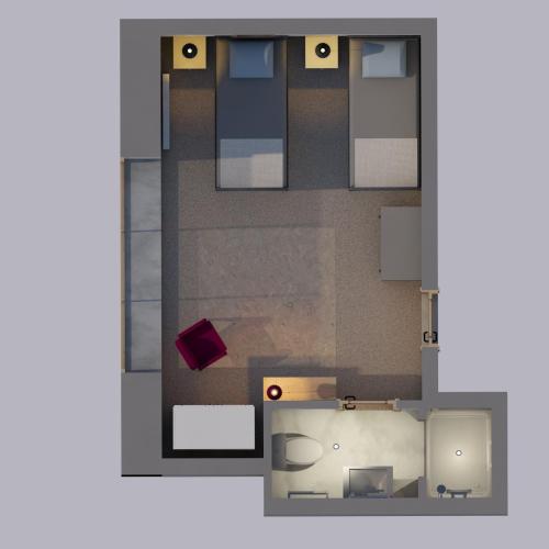 une image d'un plan d'étage d'une maison dans l'établissement Chateauret, à Espagnac