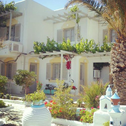 Κήπος έξω από το Vrohaki Studios & Rooms