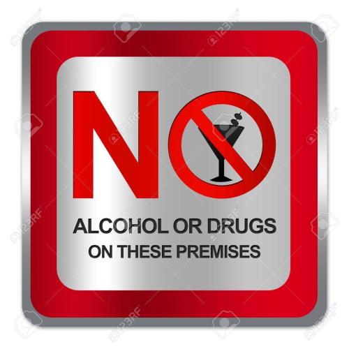 an image of a no alcohol or drugs on these premises sign at BEDONG GOLF VILLA in Bedung