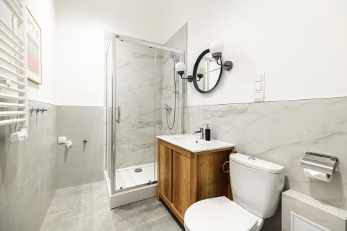 Kúpeľňa v ubytovaní Native Apartments Żuławskiego 8