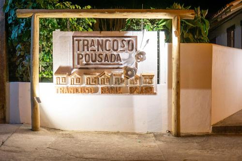 a sign for the tramoco pueblo pueblidated at Trancoso Pousada in Trancoso