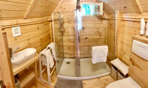 Koupelna v ubytování Le Relais des Anges