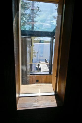 a view of a window of a boat at TOP Star Lakeland Viitasaari in Viitasaari