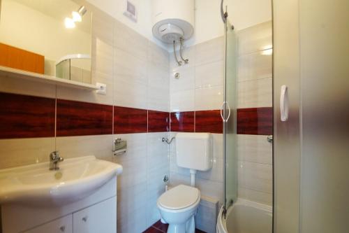 Koupelna v ubytování Holiday Apartments Soparin