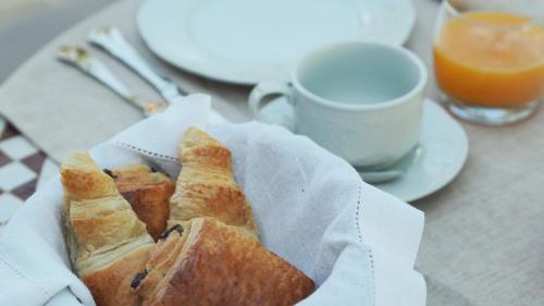 Morgenmad for gæster der bor på L'Ermitage de Saint-Bardoux