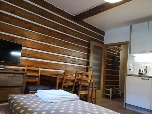 Kuchyň nebo kuchyňský kout v ubytování Horský apartmán 212 - Cihlářka