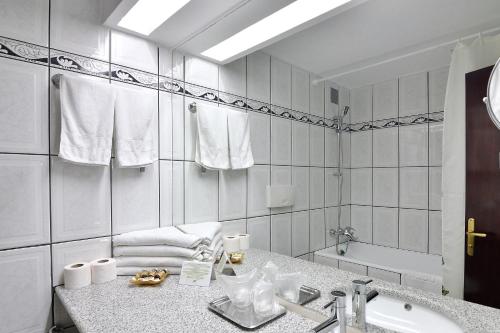Koupelna v ubytování Hotel Delta 3
