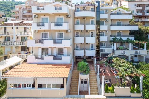 an aerial view of a building at Villa Ljubanovic in Budva