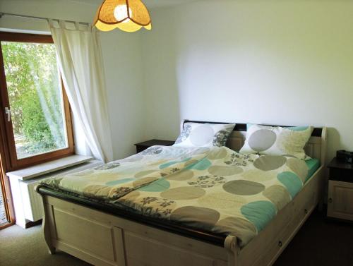 Postel nebo postele na pokoji v ubytování Ferienwohnung Alpsteinweg
