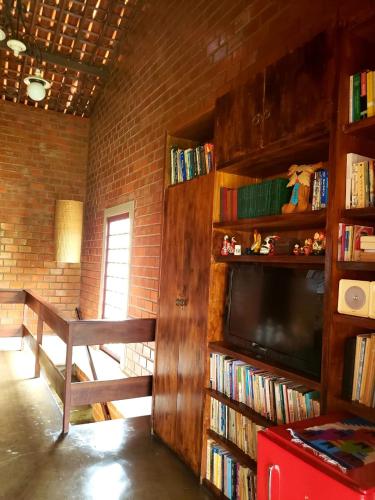 Perpustakaan di rumah percutian