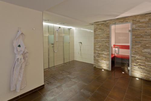 Koupelna v ubytování Hotel Auhof