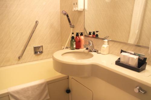 Koupelna v ubytování Hotel Sun Royal Utsunomiya