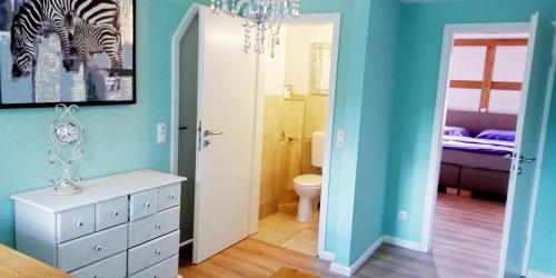 Koupelna v ubytování Privatzimmer Donna und Frido