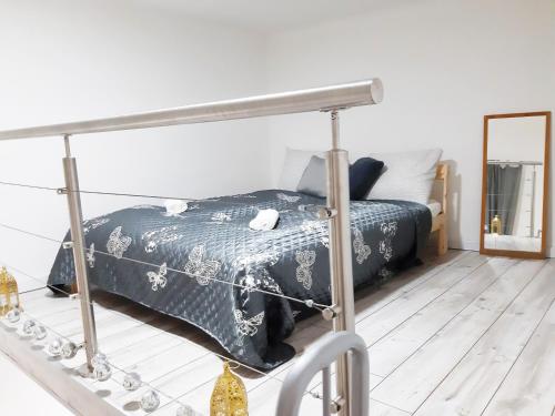 Posteľ alebo postele v izbe v ubytovaní Oriental Apartment near Gozsdu udvar