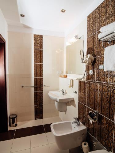 Koupelna v ubytování Hotel Zamek Gniew