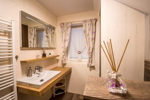 Koupelna v ubytování Apartmán Levander