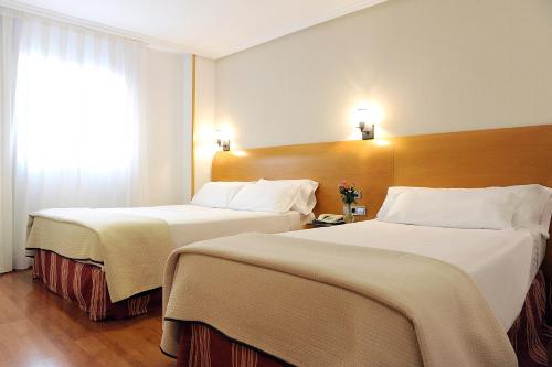 Un pat sau paturi într-o cameră la Hotel El Churra