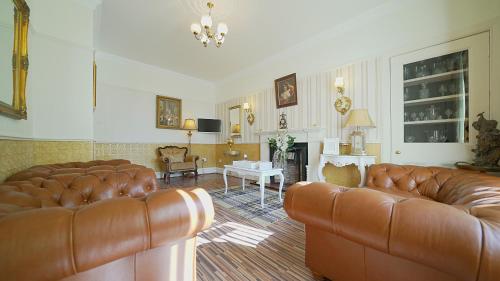 Χώρος καθιστικού στο The Old Tramhouse Self Catering Apartments