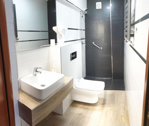 Bilik mandi di Hotel Bursztynowy
