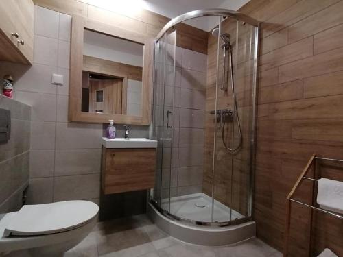 Kúpeľňa v ubytovaní Apartament Bojary