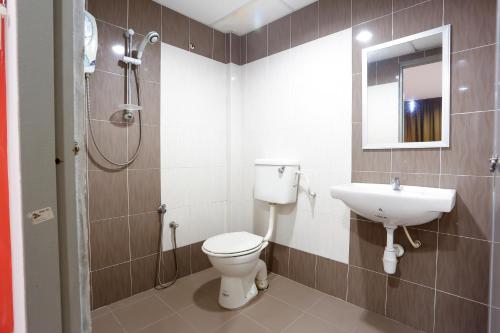 Vonios kambarys apgyvendinimo įstaigoje Lux Hotel