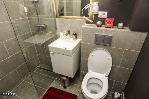 Ένα μπάνιο στο Polar Apartments Banja Luka LPIJ