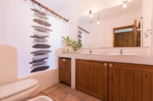 Koupelna v ubytování Villa Bambu