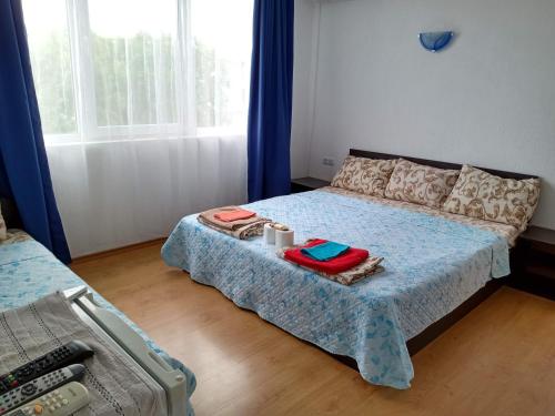 Katil atau katil-katil dalam bilik di Къща за гости "Венито"