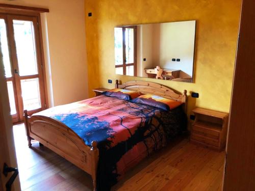 Giường trong phòng chung tại La Dolce Vita chalet