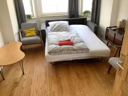 En eller flere senge i et værelse på Haus Schönkamp