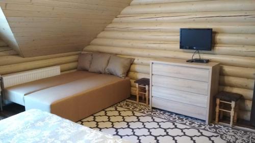 TV a/nebo společenská místnost v ubytování Mini Hotel Zakrut