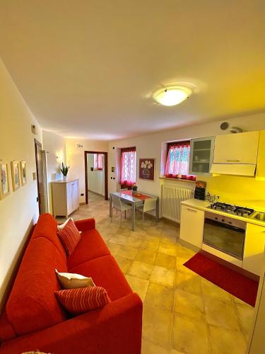 Η κουζίνα ή μικρή κουζίνα στο Appartamento Le Colonne - Relais Villa Quercia