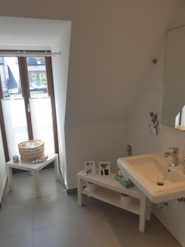 Ένα μπάνιο στο Modernes Apartment an der Frauenkirche