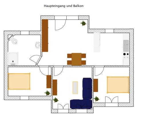 Grundriss eines Hauses in der Unterkunft Verdener Str.8 in Walsrode