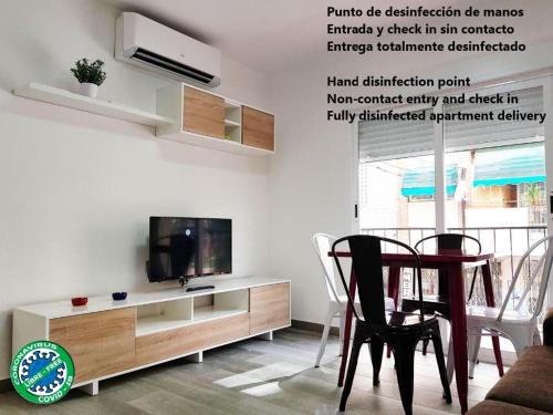 TV a/nebo společenská místnost v ubytování Apartamento Completo Plaza España