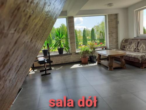Χώρος καθιστικού στο Agroturystyka U Zawiszy