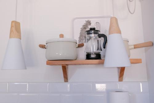 Kemudahan buat kopi dan teh di Casa do Lume