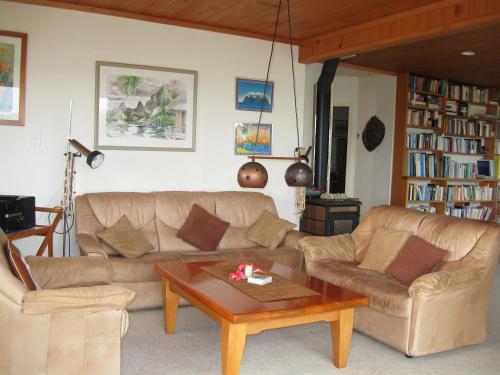 Et opholdsområde på Aimeo Cottage