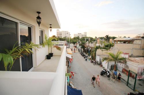 Un balcon sau o terasă la Tres Mentiras Boutique Hotel