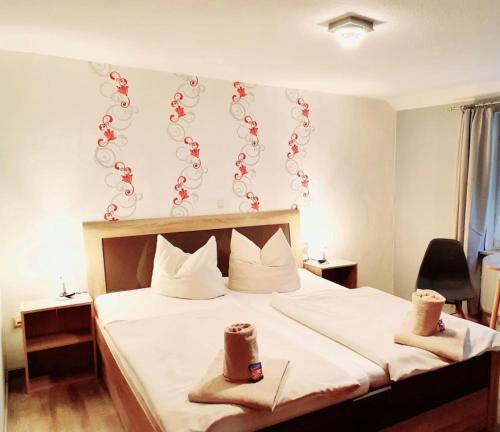Hotel Up Diekにあるベッド